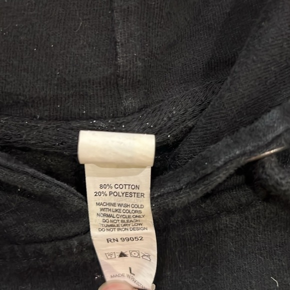 Ed Sheeran Divide World Tour Concert Hoodie Sweatshirt Black Size L - Picture 3 of 9